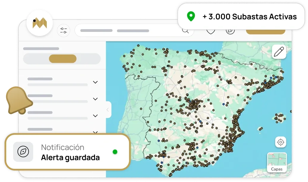 Mapa interactivo de subastas BOE geolocalizadas en toda España